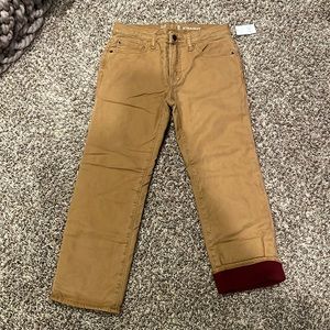 Gap kids boys fleece lined jeans husky size 8